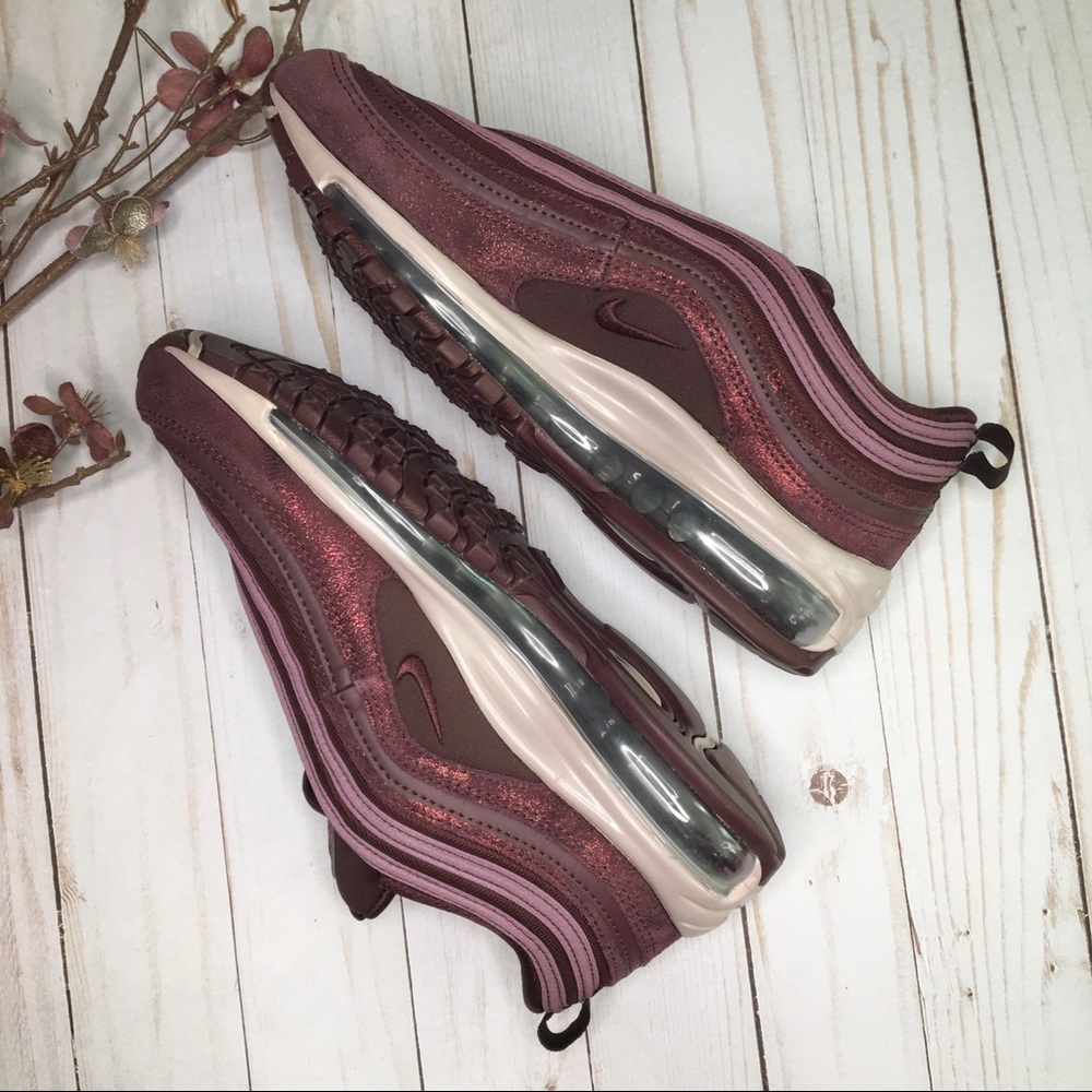 NEW Nike Air Max 97 Burgundy Sneakers 8.5 - Picture 4 of 6